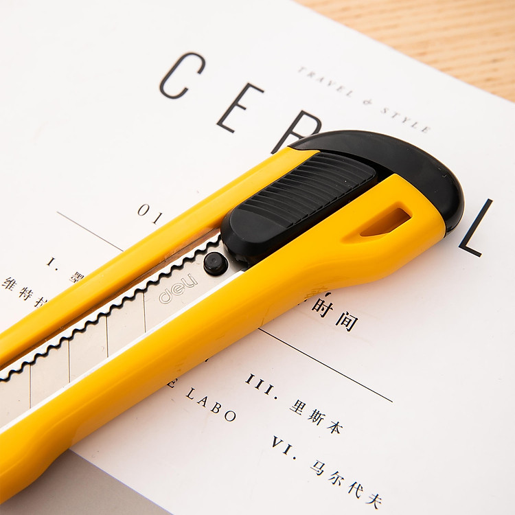 Dao Rọc Giấy Deli (1 cái, 8 lưỡi tách rời) - Ảnh 4