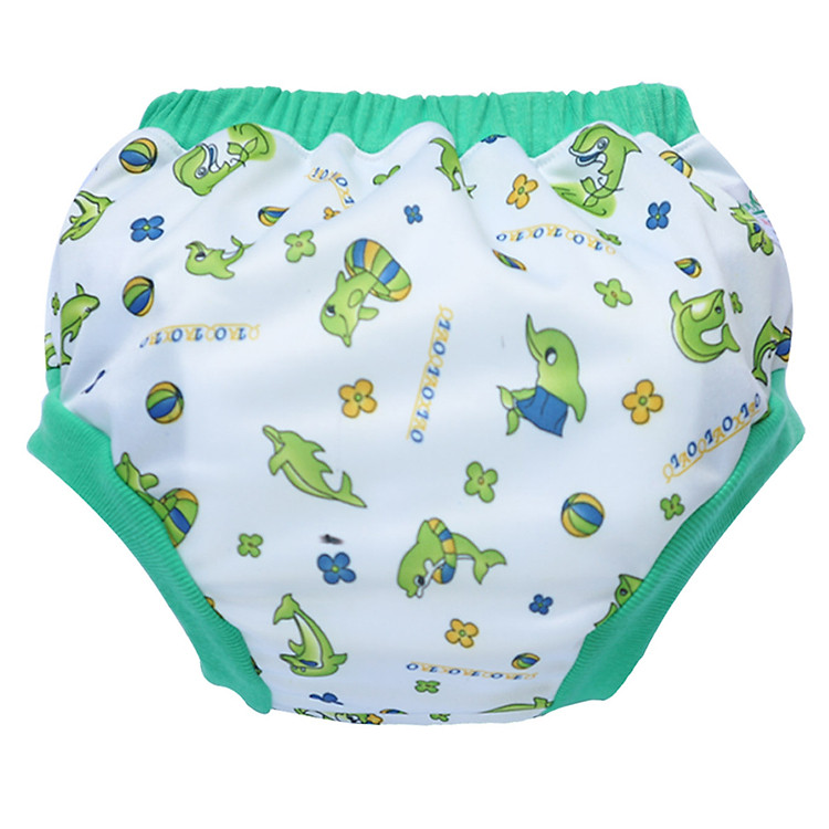 Tã vải Quần short Đêm BabyCute size M (8-16kg) (Vỏ + Lót) - Họa tiết bé trai