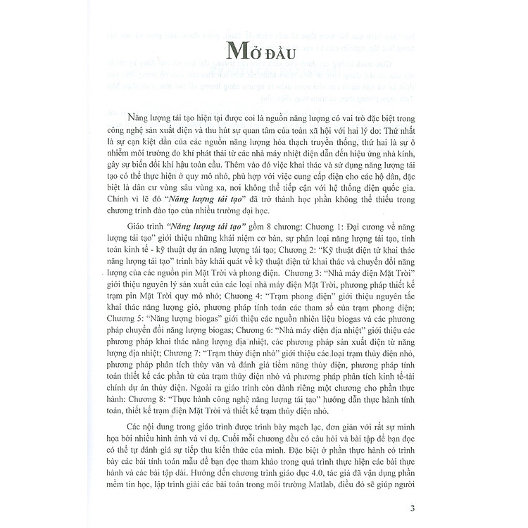 Năng Lượng Tái Tạo (Giáo trình dùng cho các trường đại học) - Ảnh 3