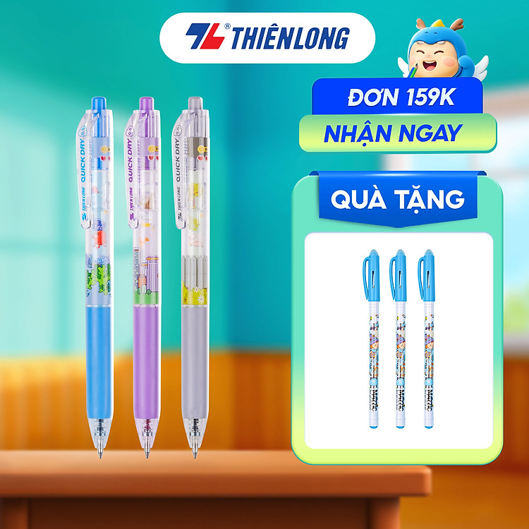 Bộ Bút Gel Quick Dry Thiên Long GEL-057 (20 chiếc)