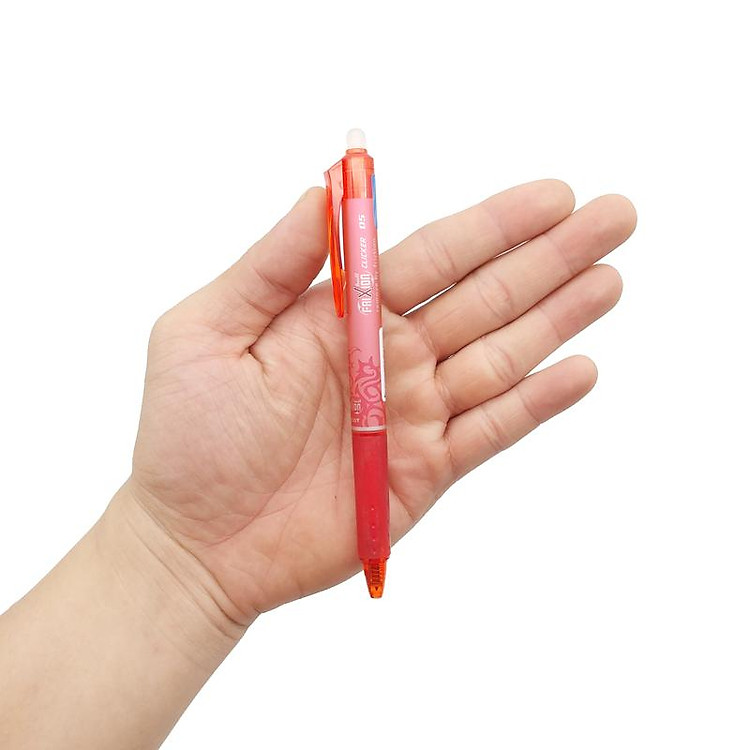 Bút Bi Bấm Xóa Được 0.5mm Pilot Frixion Clicker - Mực Đỏ - Ảnh 4