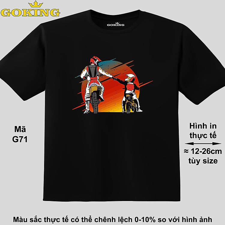 Cha và con trai, mã G71. Áo thun hàng hiệu Goking, form unisex cho nam nữ, trẻ em, bé trai gái. Áo phông in đẹp, quà tặng cao cấp cho gia đình, cặp đôi, doanh nghiệp, hội nhóm