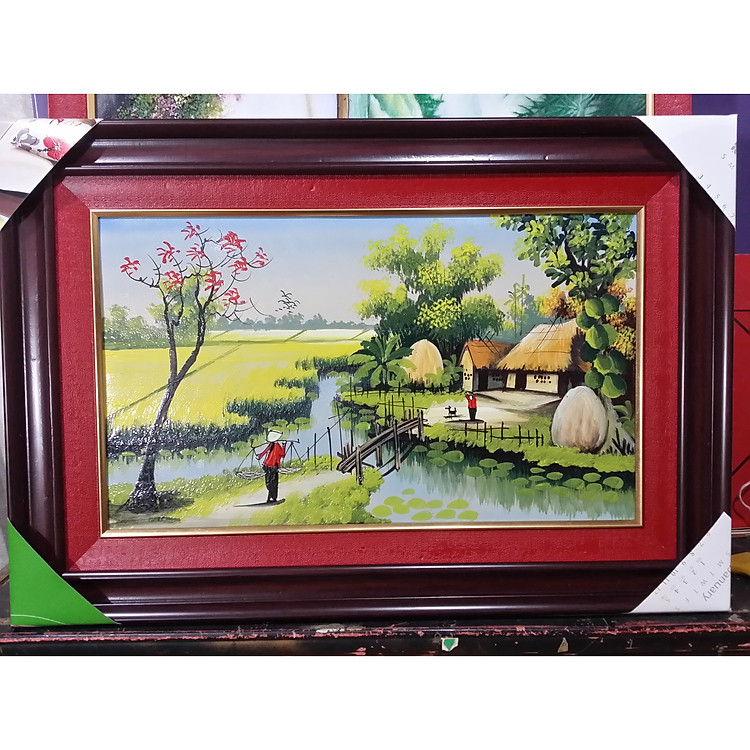 TRANH SỨ PHONG CẢNH ĐỒNG QUÊ