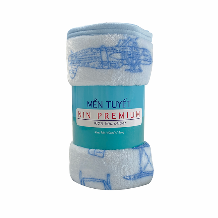 Mền tuyết NIN House hoa văn Lovely Flying Sky 1m3x2m, 1m6x2m sợi microfiber cực kỳ ấm, mịn màng fleece blanket dùng văn phòng, xe hơi, máy bay