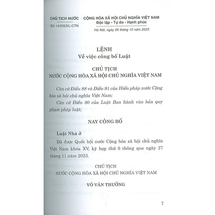 Luật Nhà Ở Năm 2023 (Sửa Đổi, Bổ Sung Năm 2024) - Ảnh 4