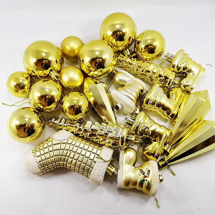 Hộp quả châu 21 chi tiết trang trí cây thông Noel