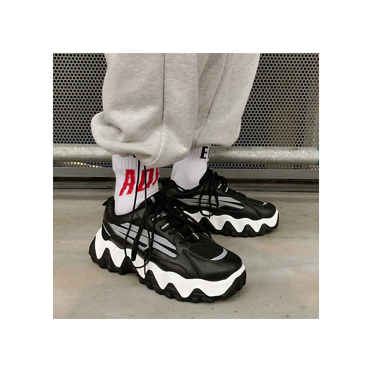 Giày sneaker nam tăng 5cm chiều cao Full Phản Quang chất ngất, giày độn đế thoáng khí, phong cách thời trang Hàn Quốc