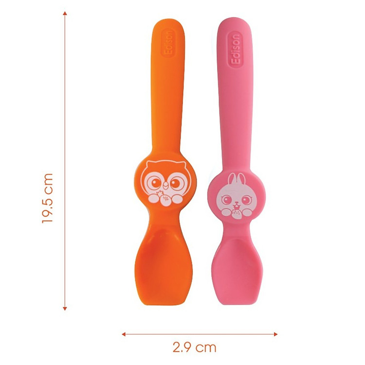 Set 2 thìa Silicon Edison cho bé Chính hãng Tiết kiệm - Hình ảnh 5
