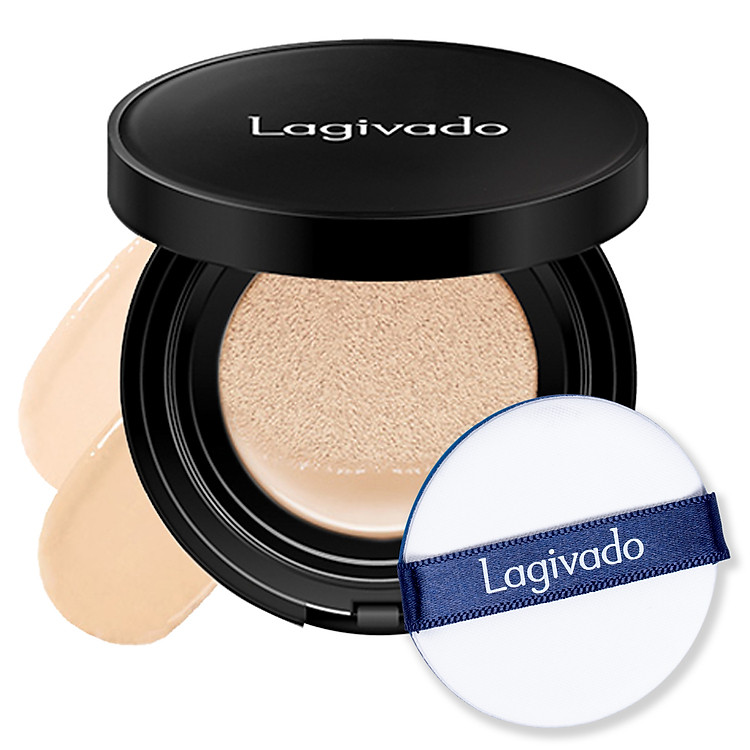 Phấn nước che khuyết điểm Hàn Quốc chính hãng Lagivado kiềm dầu, trang điểm cho lớp nền trong suốt Just Perfection Cushion Foundation – Tone tự nhiên