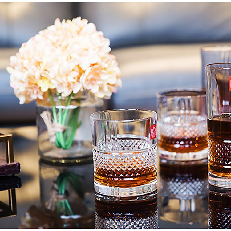 Bộ 2 ly thấp pha lê Ý RCR Brillante 340ml