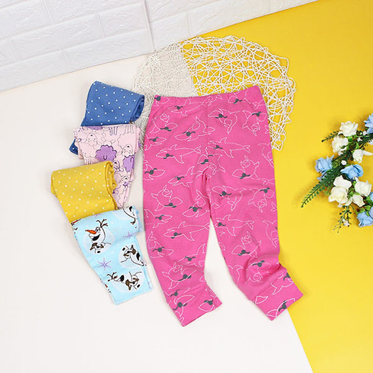 QUẦN DÀI BÉ GÁI VẢI XUẤT XỊN TỪ 5-18KG-SET 5 QUẦN