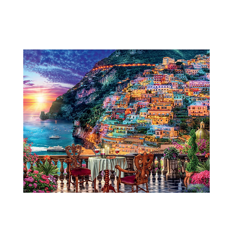 Puzzle Dinner in Positano 1000 mảnh Chính hãng Giá tốt - Hình ảnh 2