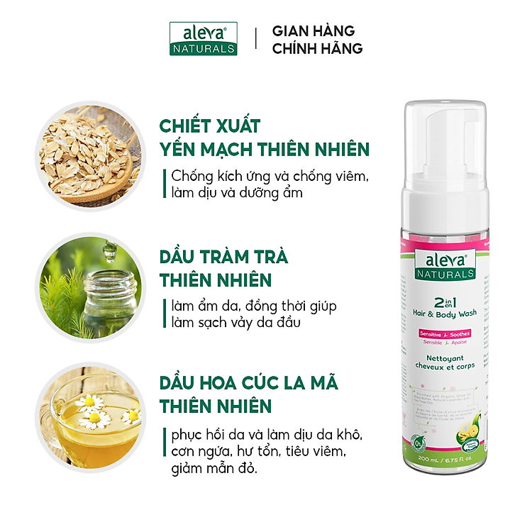 Sữa tắm gội dưỡng ẩm cho bé Chính hãng Ưu đãi - Hình ảnh 3