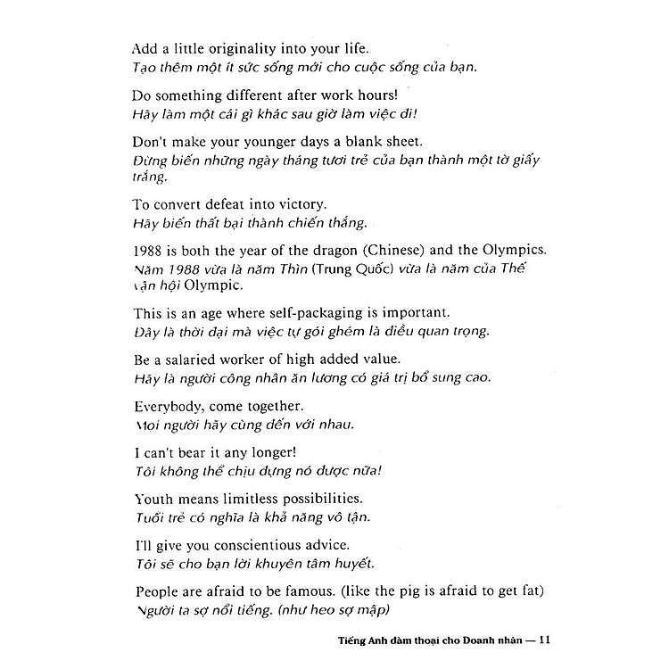 Tiếng Anh Đàm Thoại Cho Doanh Nhân - Ảnh 9