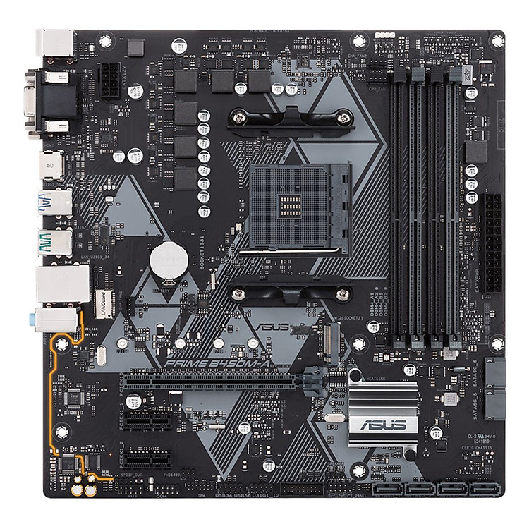 Bo Mạch Chủ Mainboard ASUS PRIME B450M-A - Hàng Chính Hãng