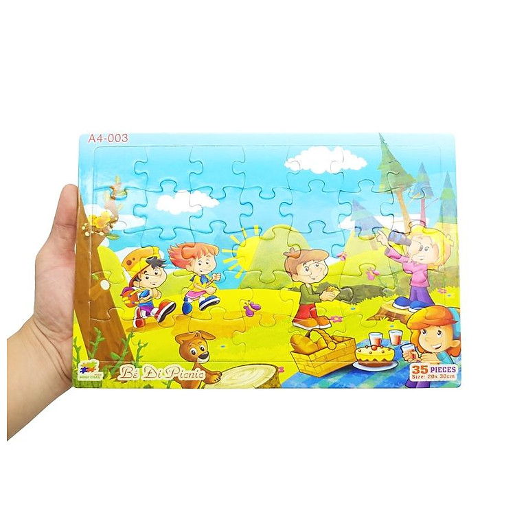 Bộ Xếp Hình A4 35 Mảnh Minh Châu Chính hãng Ưu đãi - Hình ảnh 4