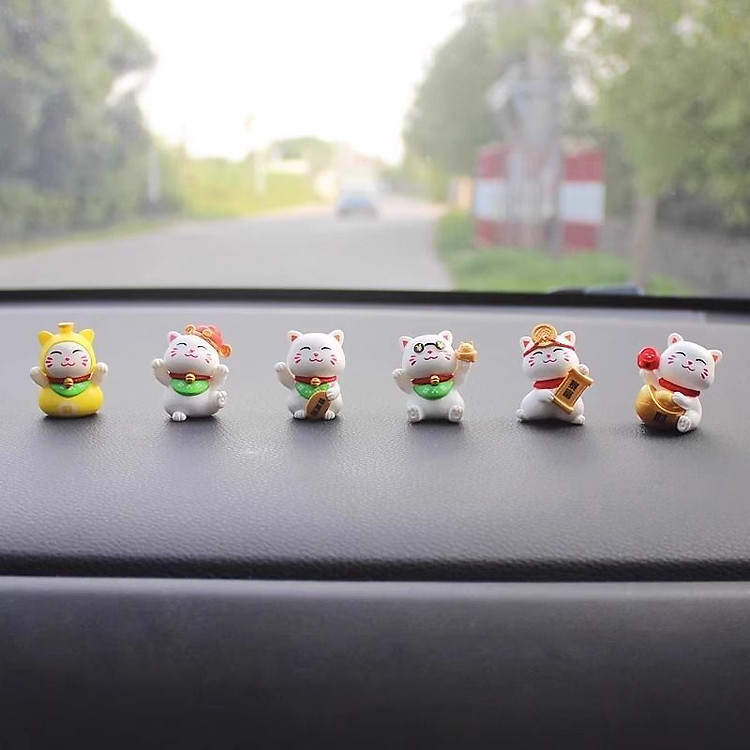 Mô Hình Mèo Lucky Mini (Bộ 6) - Ảnh 2