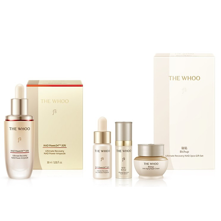 Tinh chất tăng cường, hỗ trợ ngừa lão hóa chuyên sâu Bichup Ultimate Recovery NAD Power Ampoule 30ml