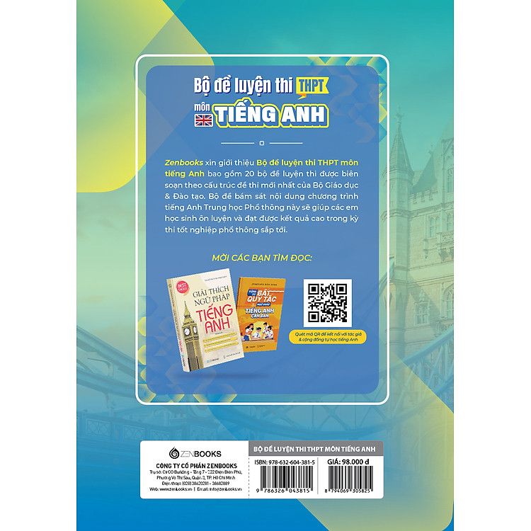 Bộ Đề Luyện Thi Trung Học Phổ Thông Môn Tiếng Anh - Ảnh 2