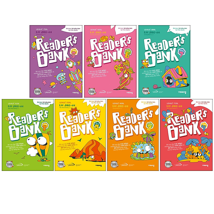 Bộ 7 Cuốn Reader’s Bank (Level 1,2,3,4,5,6,7)