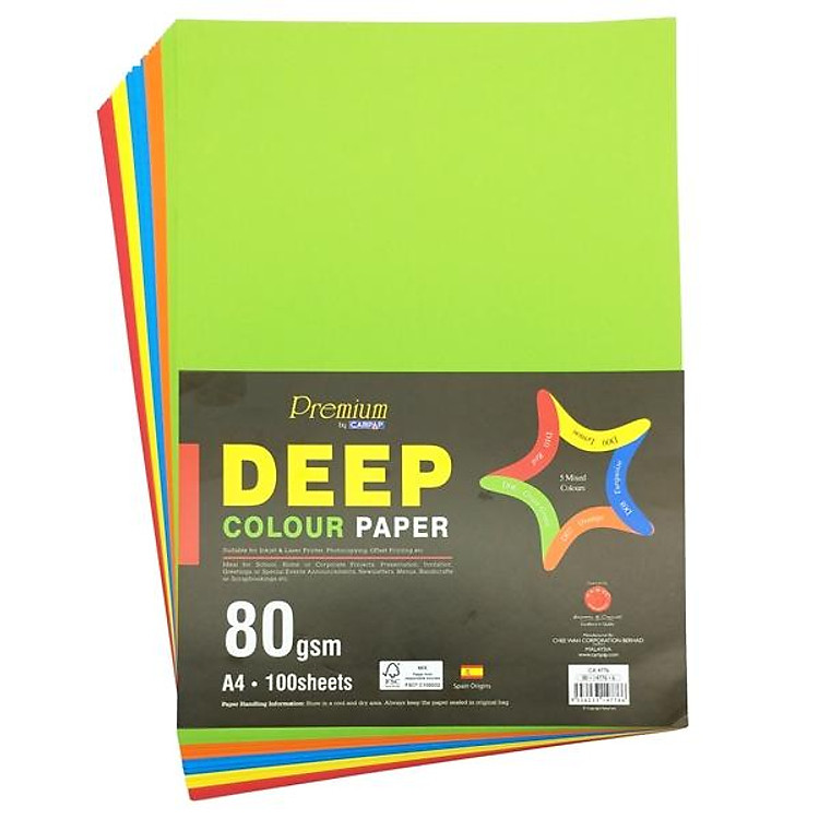 Tập Giấy A4 80gsm Deep Campap CA4776 (100 tờ)