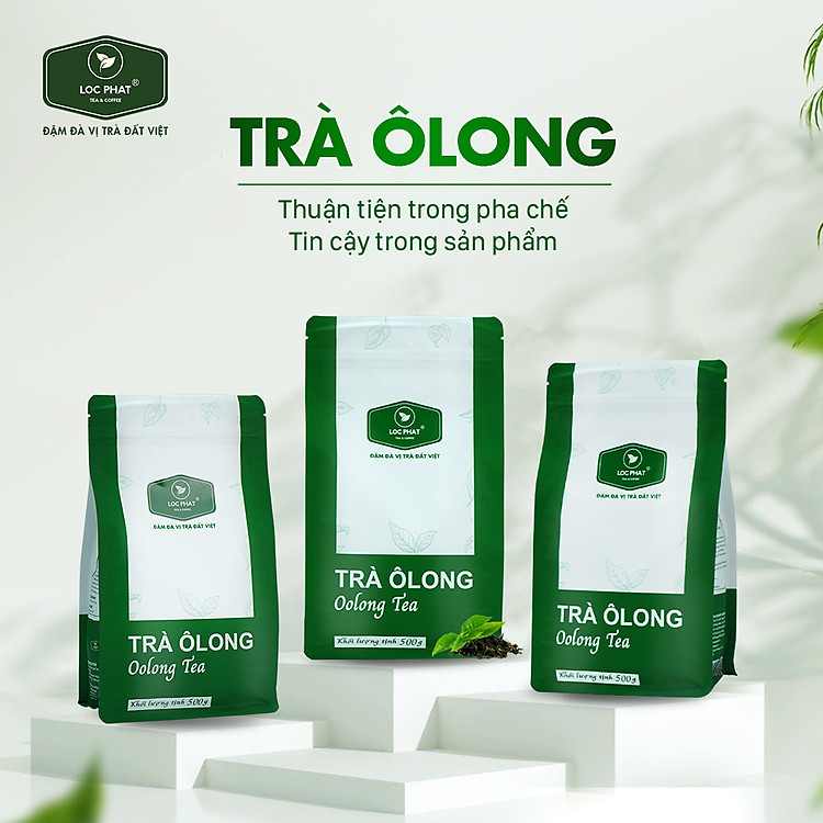 TRÀ Ô LONG LỘC PHÁT - 0.5KG - NGUYÊN LIỆU DÙNG PHA CHẾ ĐỒ UỐNG (Đồ uống) (Trà Lộc Phát)