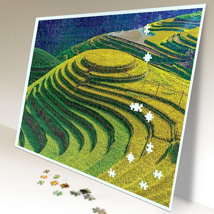 Mua Tranh xếp hình Ruộng bậc thang Mù Cang Chải Chính hãng Giá tốt - Hình ảnh 2