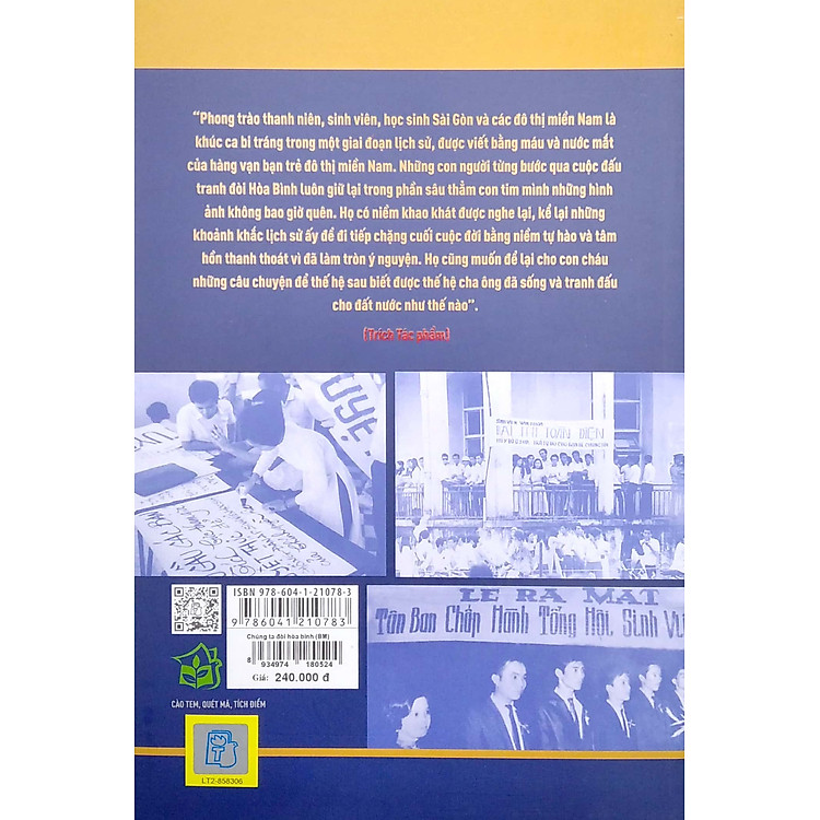 Chúng Ta Đòi Hòa Bình - Huỳnh Tấn Mẫn Và Phong Trào Yêu Nước, Tranh Đấu Của Thanh Niên, Sinh Viên, Học Sinh Sài Gòn, 1969 - 1975 - Ảnh 3