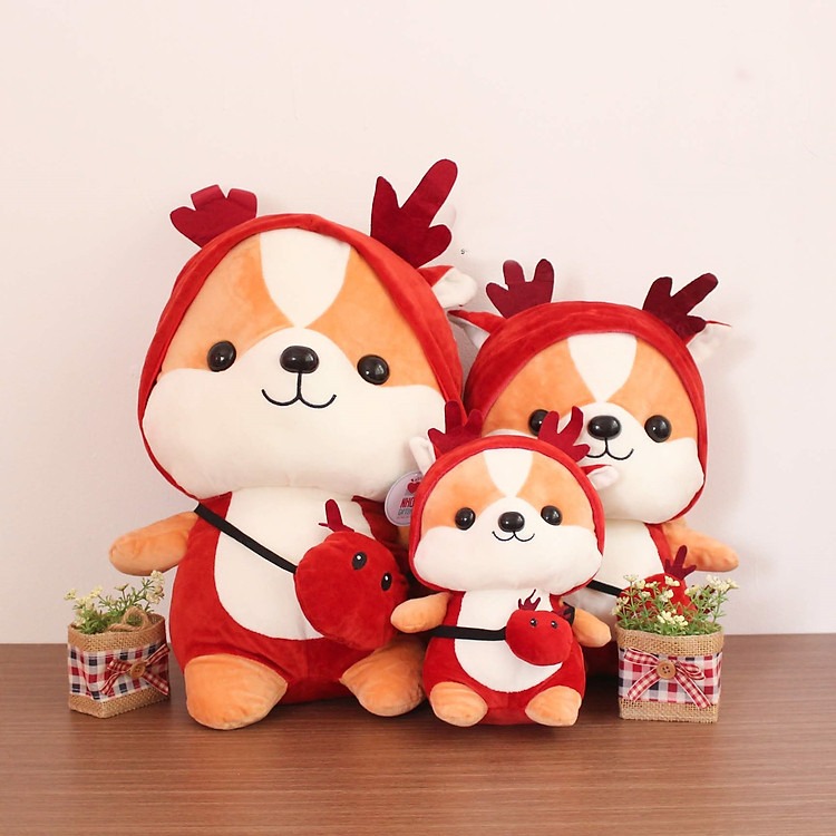 Thú bông Chó Shiba cosplay 30cm Chính hãng Giá rẻ - Hình ảnh 4