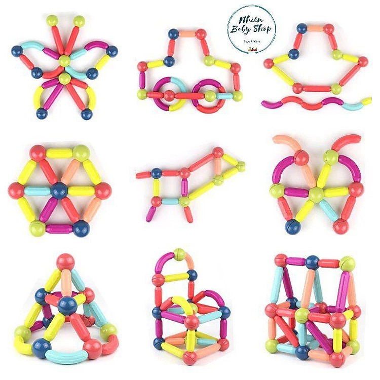 Mua Đồ chơi nam châm 64 chi tiết Chính hãng Giá tốt - Hình ảnh 4
