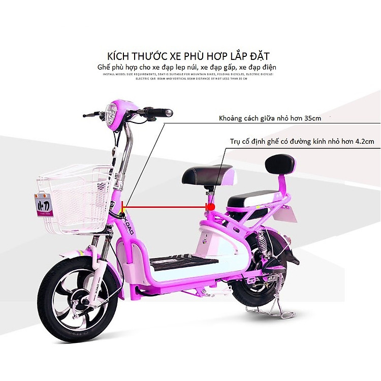 Ghế Gắn Xe Đạp Cho Trẻ Em GB01 Chính hãng Giá tốt - Hình ảnh 3