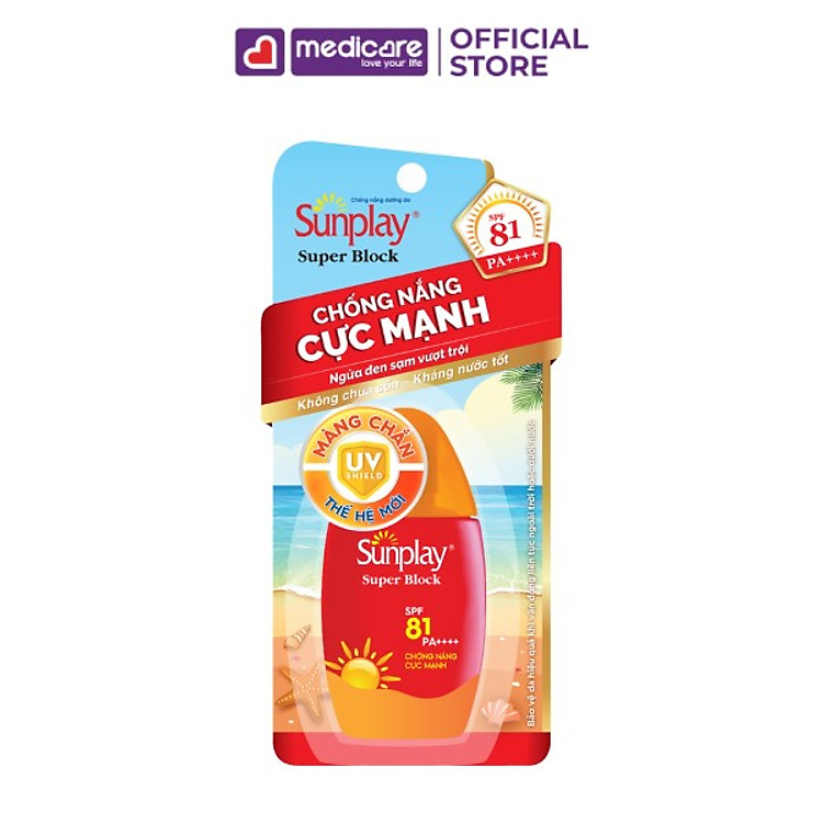 Sữa Chống Nắng SUNPLAY Super Block SPF81 PA++++ 30g