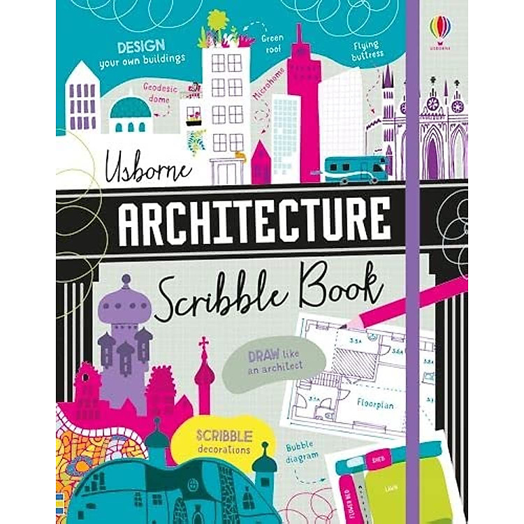 Thiếu Nhi Tiếng Anh: Architecture Scribble Book