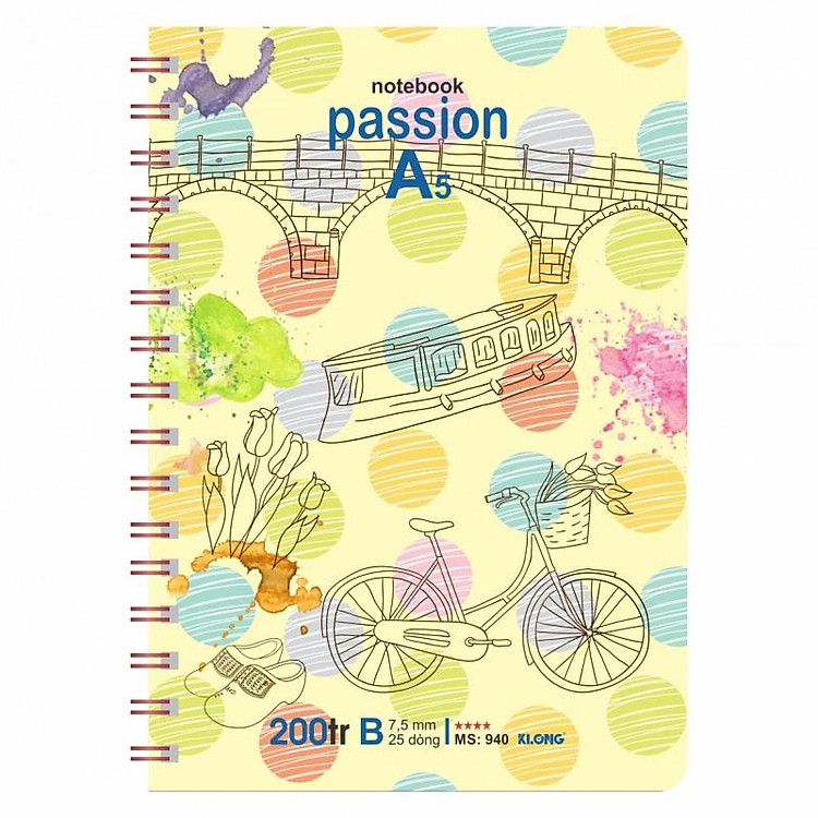 Sổ Kẻ Ngang Lò Xo Kép Passion A5 (200 trang) - Ảnh 6