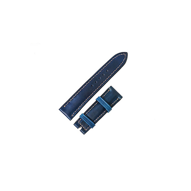 Quai đồng hồ da bò sơn size 18 - Xanh Navy