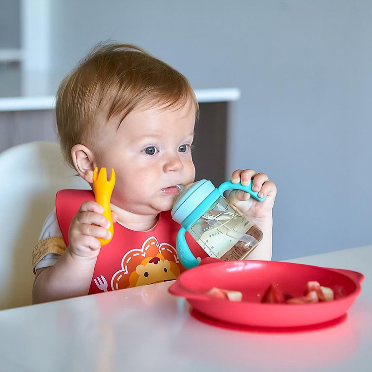 Mua Bộ thìa nĩa silicon cho bé 12 tháng Chính hãng Ưu đãi - Hình ảnh 4