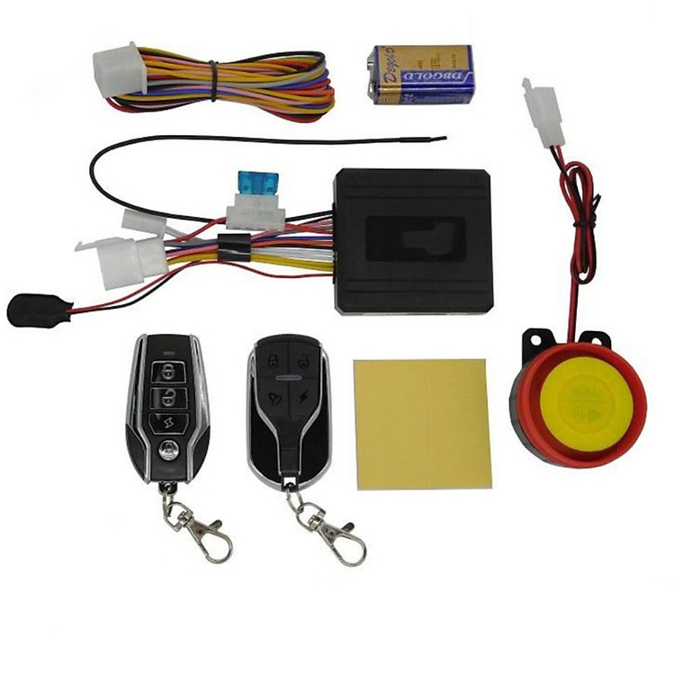 Khóa Chống Trộm Xe Máy 4 Nút Thông Minh - Tặng Đèn Laze Đuôi Xe Máy, Ô Tô