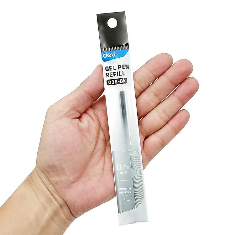 Ruột Bút Gel 0.5mm Deli CG36-BK (Mực Đen) - Ảnh 6