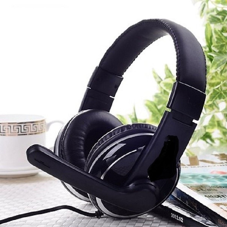 Tai nghe stereo Đa năng có mic dùng cho máy tính dùng để nghe nhạc và trò chuyện