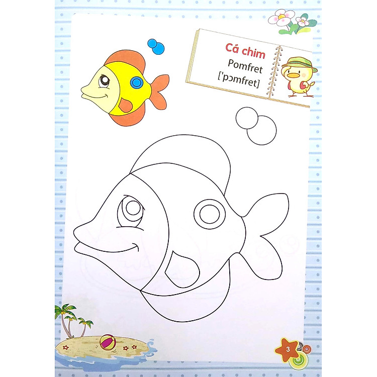 Dành Cho Trẻ Mầm Non - Tập Tô Màu Mẫu Giáo - Chủ Đề Động Vật Dưới Nước (2022) - Ảnh 4
