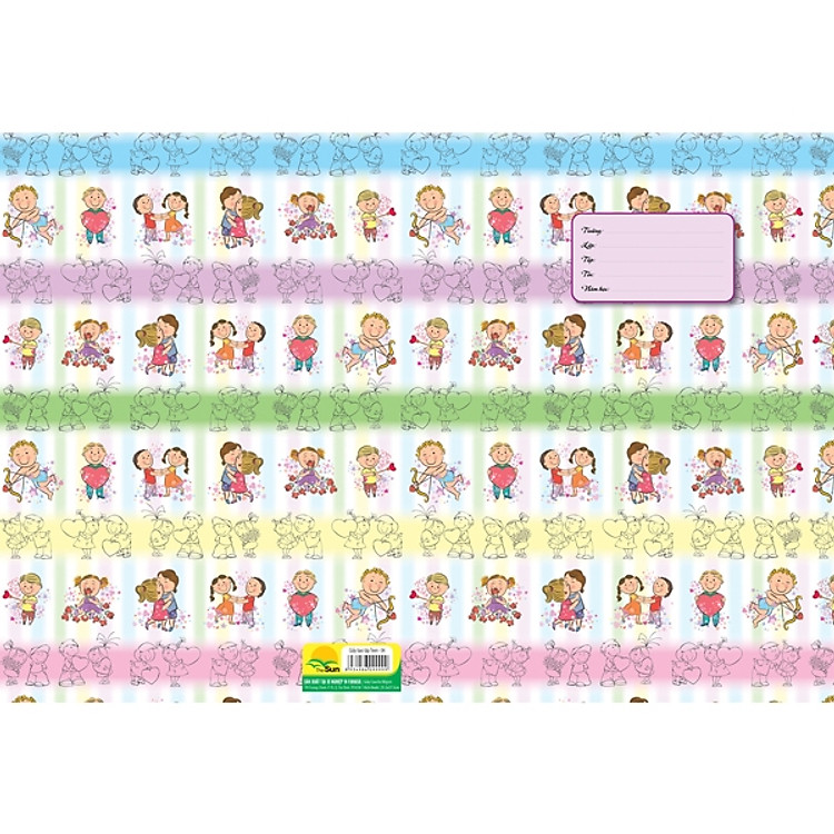 Bộ 3 Giấy Bao Tập Teen - Mẫu 1 - Thần Cupid