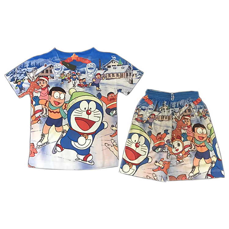 Đồ Bộ Bé Trai Hình Doraemon In 3D 10