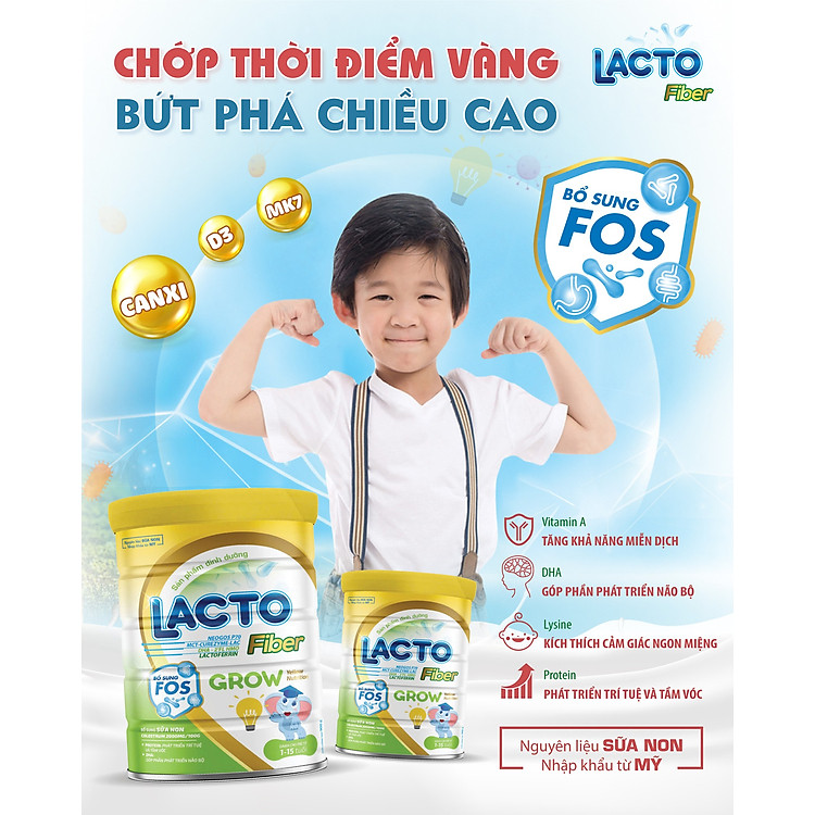 Tham Khảo tại ConCung: Sữa tăng chiều cao Lacto Fiber Grow 900g , nhận ngay nhiều Ưu đãi