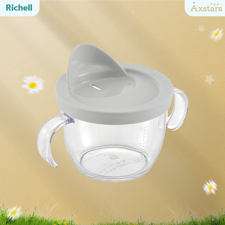 Cốc tập uống trực tiếp AXSTARS Richell Nhật Bản chống sặc cho bé từ 7 tháng | Baby