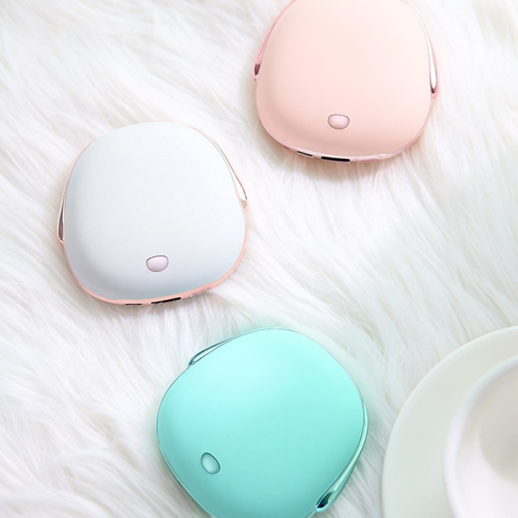 Máy sưởi ấm mini cầm tay thông minh đáng yêu Jisulife N1 – Máy sưởi ấm tay cao su tự nhiên ấm đều hai mặt, sử dụng 4-8 giờ liên tục, kiêm sạc dự phòng tiện dụng (Hàng chính hãng).