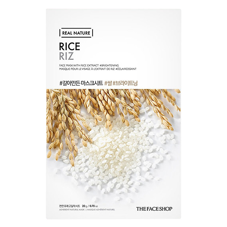 Mặt Nạ Giấy The Face Shop Real Nature Rice Face Mask 32500394 (20g)