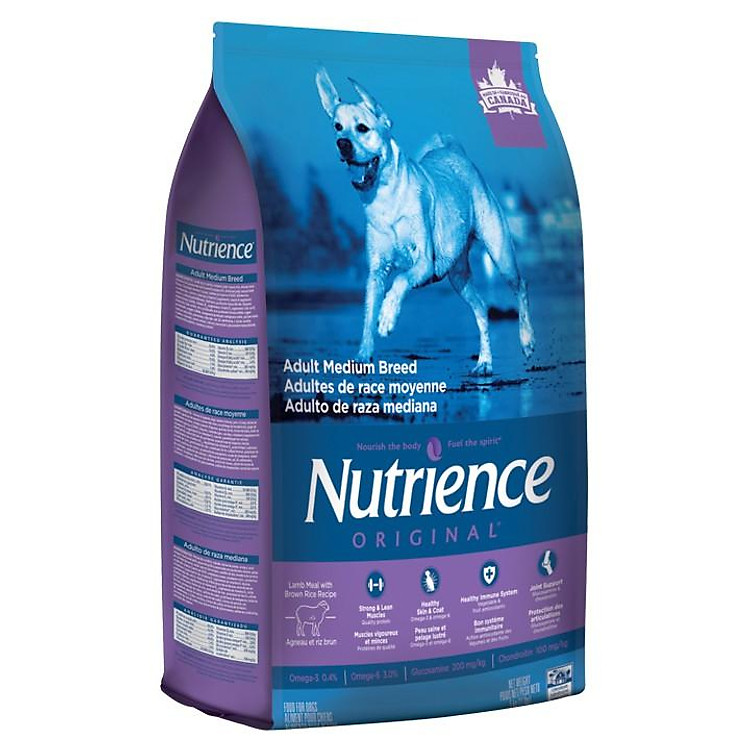 Nutrience Original Thức Ăn Cho Chó Có Kích Thước Trung Bình, Lớn - Thịt Cừu, Rau Củ & Trái Cây Tự Nhiên