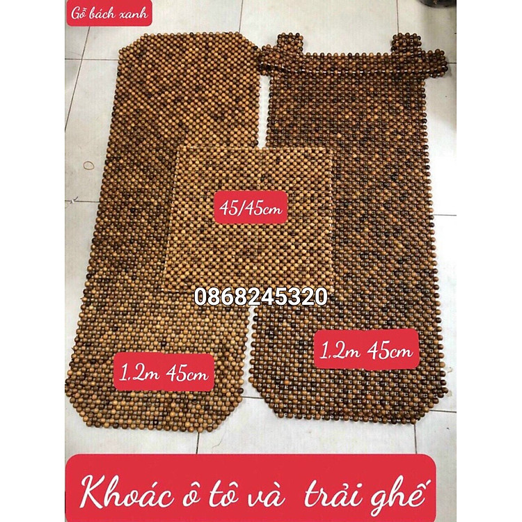 CONBO 3 THỨ TẤM LÓT GHẾ XE HƠI VÀ TRẢI GHẾ SAU XE ,TẤM ĐỆM LÓT GHẾ VĂN PHÒNG BẰNG GỖ BÁCH XANH THƠM NGỌT
