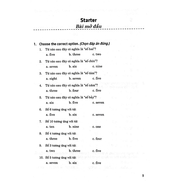 612 Câu Trắc Nghiệm Tiếng Anh 3 - Có Đáp Án - Ảnh 5