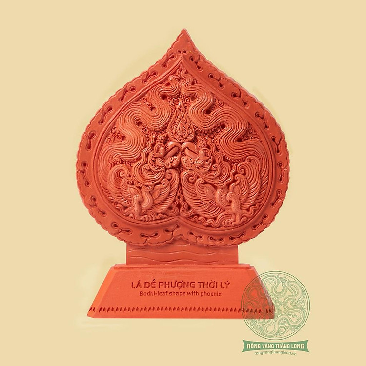 Lá đề Rồng Phượng Thời Lý – Màu Gốm